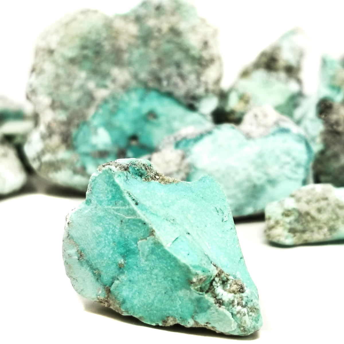 Turquoise natural rough from Mexico.