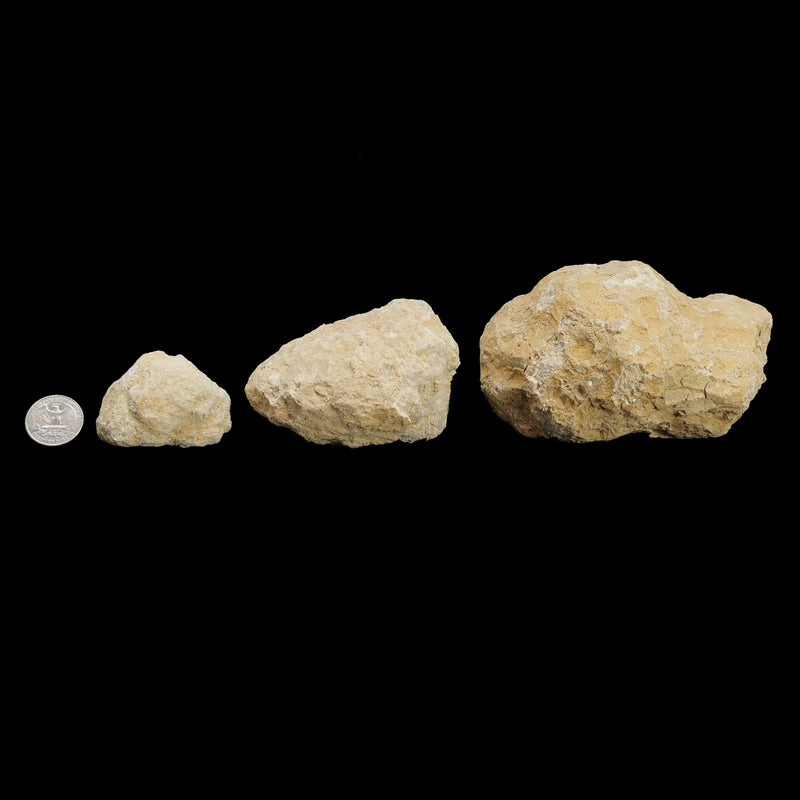 未破裂的石英晶体晶洞 - 矿物