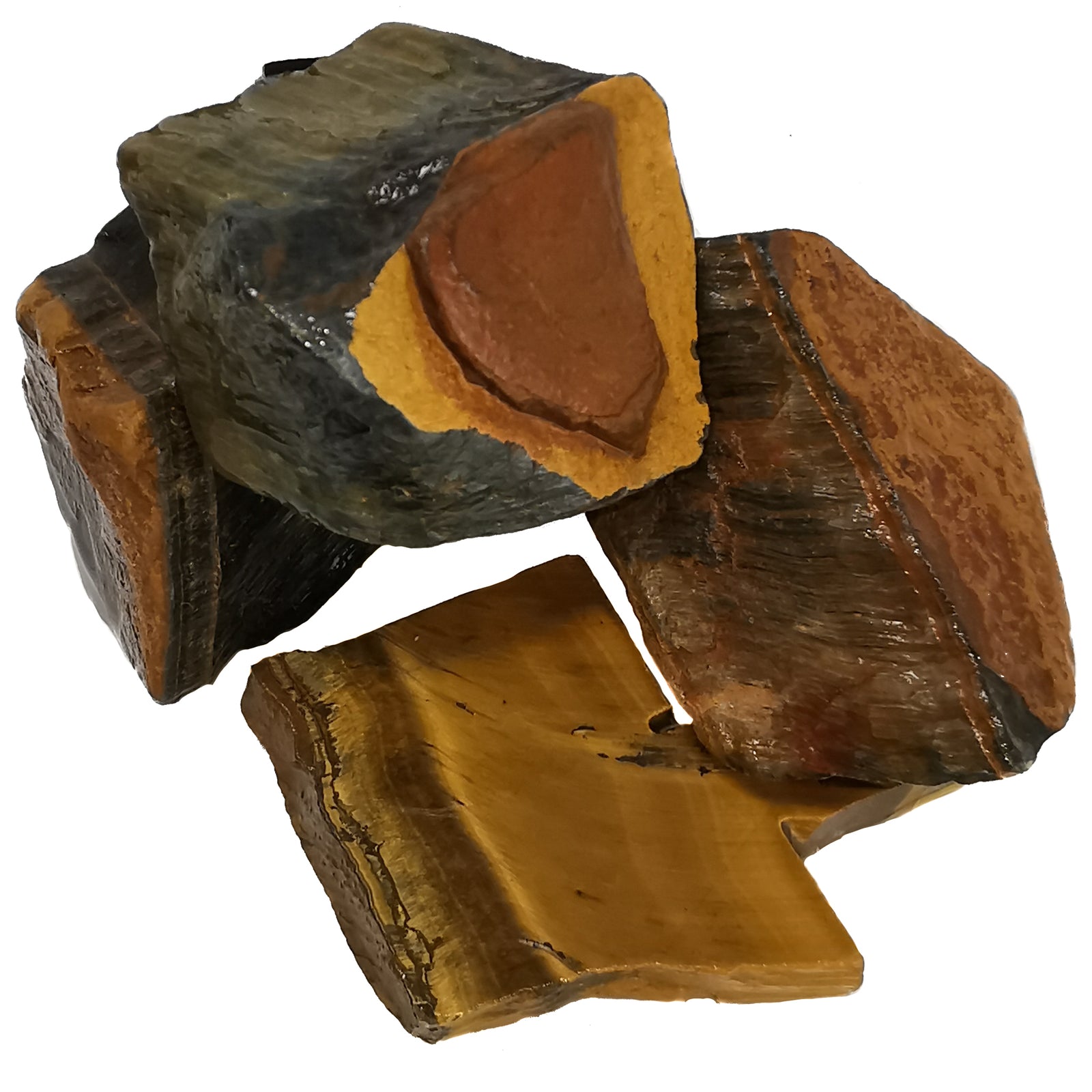Varigated Rocks Variegated Tiger's Eye - Rough
