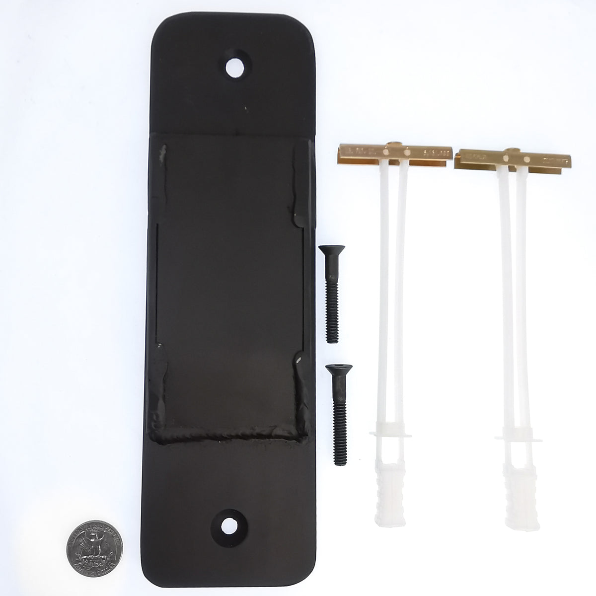 Wall Mount Display pocket backings, made of steel.