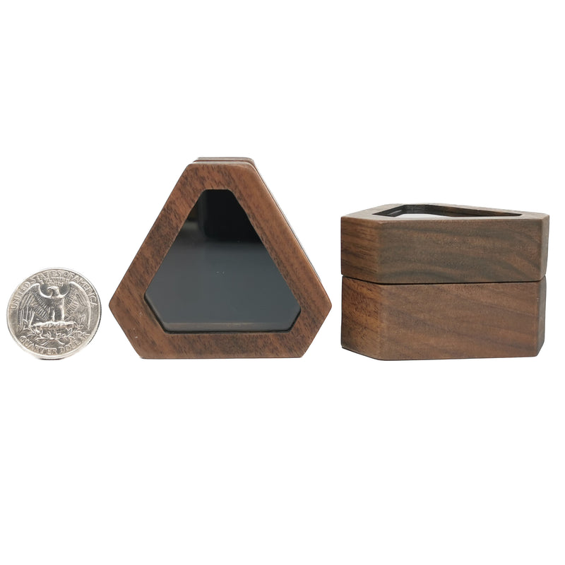 Wooden Ring Box - Triangle