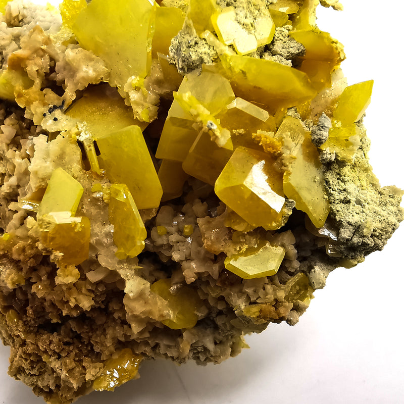 黃色鎢鉛礦 - 標本