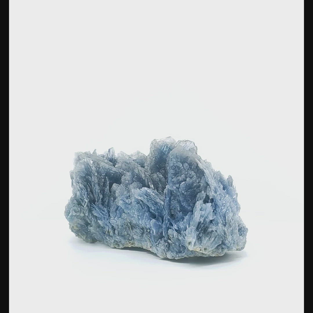 Blue Barite mineral specimen, barium sulfate, from Cavnic, Romania.